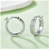Image 2 : DOUBLE ROW 925 STERLING SILVER MOISSANITE EARRINGS