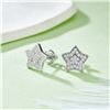 Image 2 : FIVE-POINTED STAR S925 SILVER STUD MOISSANITE