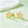 Image 2 : FIVE-POINTED STAR S925 ROSE GOLD PLATED STUD