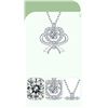 Image 4 : HEART SHAPED 0.5CT 925 STERLING SILVER NECKLACE