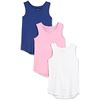 Image 1 : NEW AMAZON ESSENTIALS GIRLS 3 PACK TANK TOPS