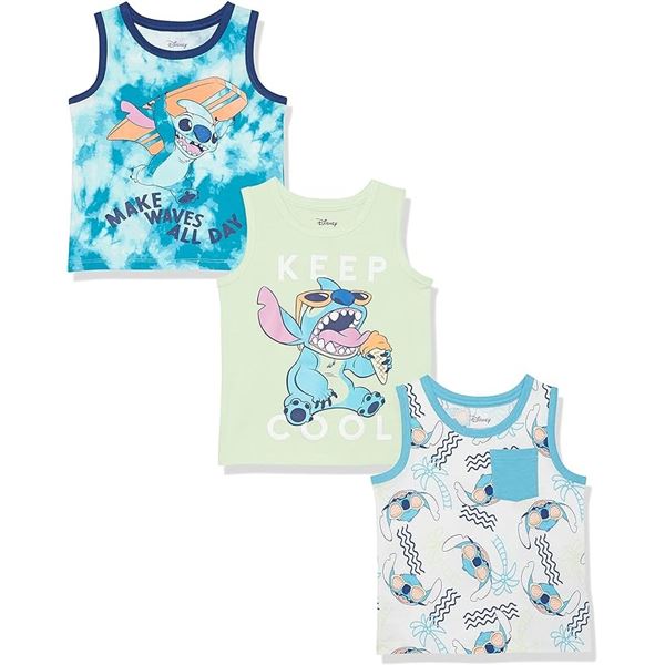 NEW SPOTTED ZEBRA DISNEY STITCH SLEEVELESS