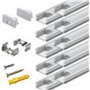 NEW 10 PACK 1M/3.3FT ALUMINUM LED CHANNEL FOR LED