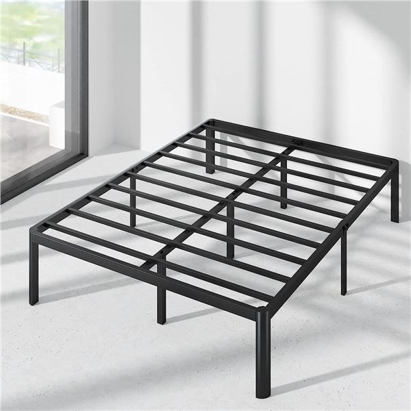 NEW ZINUS VAN QUEEN SIZE 16  STEEL PLATFORM BED