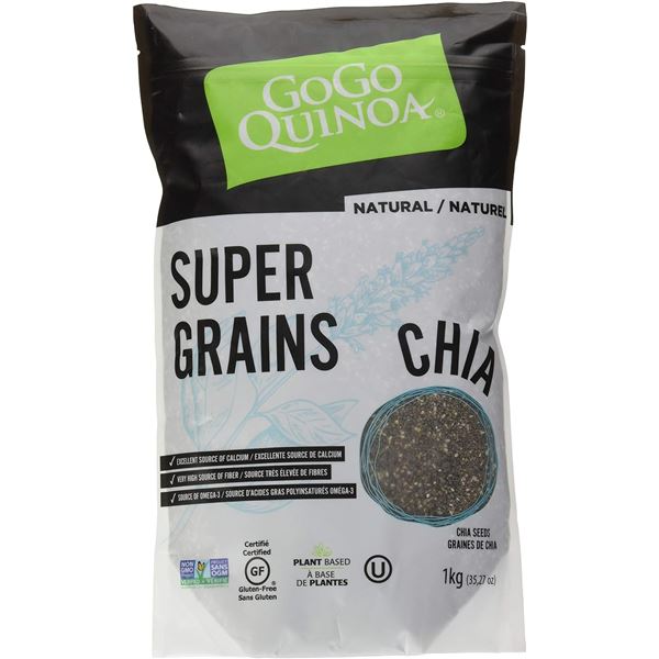 NEW 1KG BAG OF GOGO QUINOA CHIA SEEDS