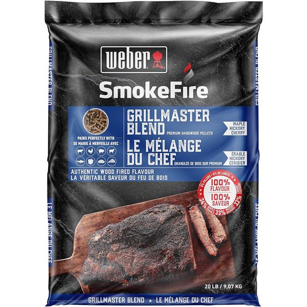 NEW BAG OF WEBER SMOKEFIRE GRILLMASTER BLEND