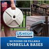 Image 2 : NEW US 50LB WHITE UMBRELLA BASE