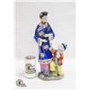Image 1 : CERAMIC LADY + CHILD ORIENTAL FIGURINE 15.5" TALL