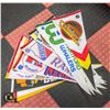 Image 1 : 20 VINTAGE 1970S-80S HOCKEY PENNANTS