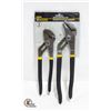 2 PIECE GROOVE JOINT PLIER SET NEW SEALED