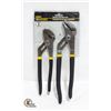 2 PIECE GROOVE JOINT PLIER SET NEW SEALED