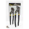 2 PIECE GROOVE JOINT PLIER SET NEW SEALED