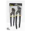 2 PIECE GROOVE JOINT PLIER SET NEW SEALED