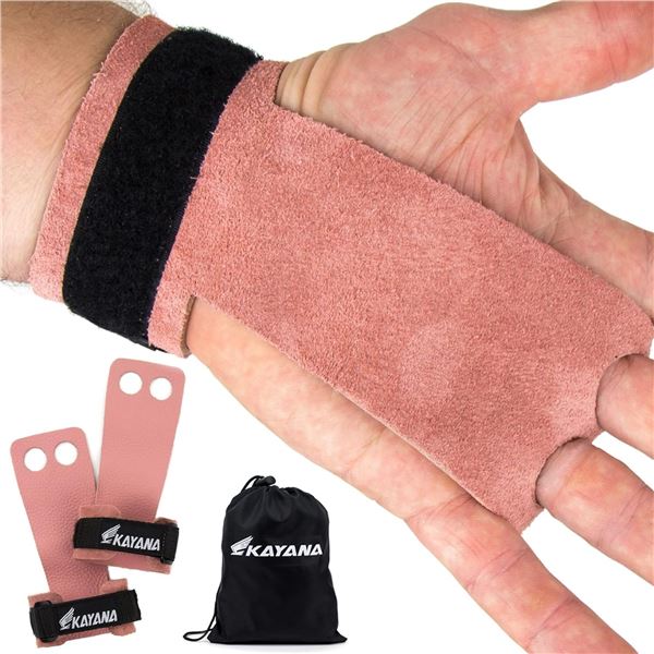 PAIR OF KAYANA 2 HOLE LEATHER GYMNASTICS BAR GRIPS