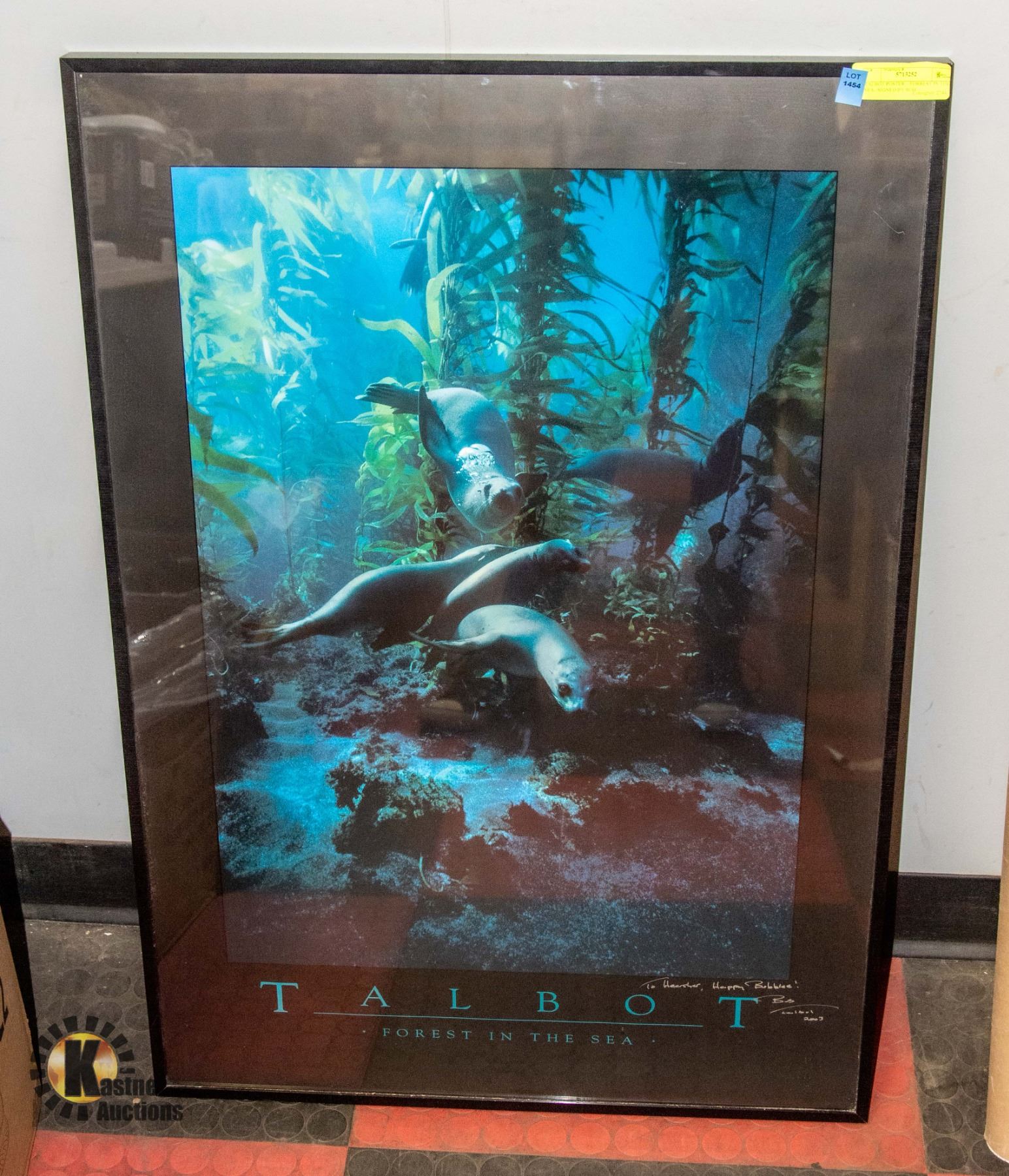 TALBOT POSTER FORREST IN THE SEA SIGNED BY BOB