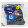 Image 1 : BLACK CREW SOCKS 12-16 SIZE 6-PACK FRUIT OF