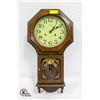 Image 1 : VINTAGE WOOD REGULATOR WALL CLOCK - 31 DAY