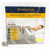 Image 1 : PENDLETON WEIGHTED BLANKET, 20 LBS, GRAY