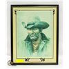 Image 1 : VINTAGE BILL HAMPTON COWBOY / WESTERN PRINT