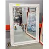 Image 1 : WHITE FRAMED MIRROR 24" X 32"