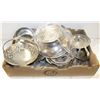 Image 1 : FLAT OF PEWTER PLATES BOWLS AND MORE