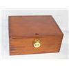 Image 1 : NEW WOODEN LOCKABLE STASH BOX W/ INSERTS
