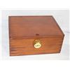 Image 1 : NEW WOODEN LOCKABLE STASH BOX W/ INSERTS