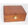 Image 1 : NEW WOODEN LOCKABLE STASH BOX W/ INSERTS