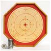 Image 1 : VINTAGE CROKINOLE BOARD WITH PIECES IN A RETRO