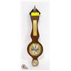 Image 1 : RETRO LOOKING WOOD WEATHER BAROMETER