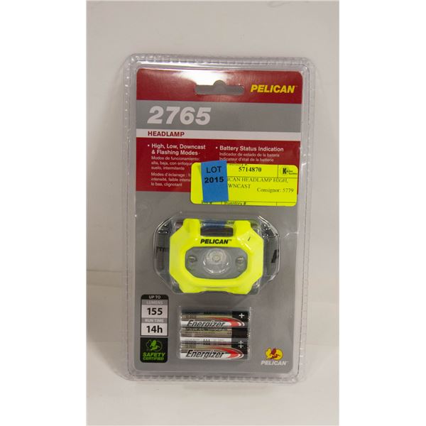 2765 PELICAN HEADLAMP HIGH, LOW, DOWNCAST