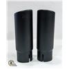 Image 1 : PAIR OF BLACK MBRP EXHAUST TIPS 3”OD X 10”