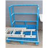 Image 1 : BLUE METAL PALLET WITH RAILS