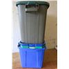 Image 2 : Garbage can - 3 plastic containers