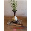 Image 1 : BBQ utensils, pottery plant vase