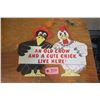 Image 1 : Old crow- cute chick wall art      15.5" wide