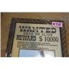 Image 2 : Wanted poster mirror in frame - 14" x 20"