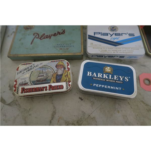 Vintage tobacco tins, Barkley's/fisherman's friend, zippo- Excellent  condition