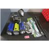 Image 1 : Flashlights, Silver Plato cutlery, door closer, etc