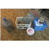 Image 1 : Tiles, grout, adhesive, water jugs, etc