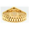 Image 7 : Rolex Mens Quickset 18K Yellow Gold Champagne Index 3 Carat Diamond Bezel Presid