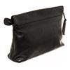 Image 3 : Chanel Vintage Black Lambskin Medium Logo Zip Clutch