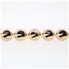 Image 6 : Retro Vintage 14k Rose Green Gold Wide Ball & Flat Cable Link 6" Chain Bracelet
