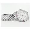 Image 4 : Rolex Mens Stainless Steel Silver Index 18K White Gold Diamond & Ruby Bezel 36MM