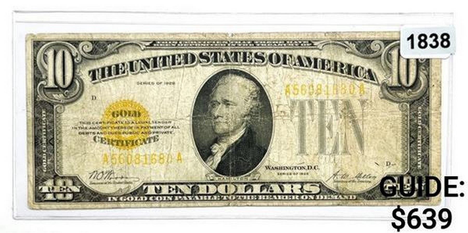 1928 $10 Ten Dollar Gold Certificate 1928 $10 Ten Dollar Gold Certificate