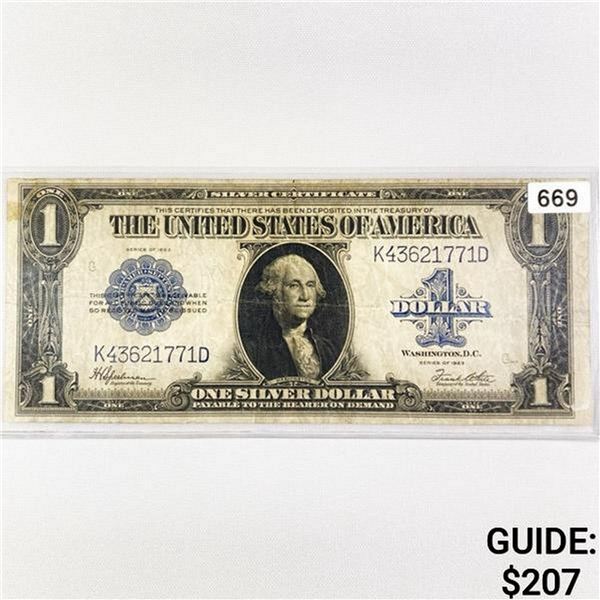 1923 LG $1 Silver Certificate LIGHLTY CIRCULATED