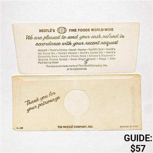 1900'S Nestle's Fine Foods Envelope