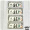 Image 1 : 1996 Series $1 w/ 2000 New Years Day Stamps -UNC