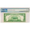 Image 2 : 1928 B $5 Fed Reserve Note PMG GEM UNC 65