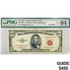 Image 1 : 1953 Star $5 Legal Tender Note PMG Ch UNC 64